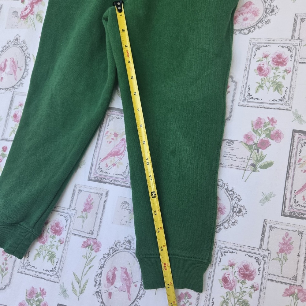 Polo Ralph Lauren Boys Green Fleece Jogger Sweatpants Sz 6 Drawstring Pony Logo - Picture 8 of 8